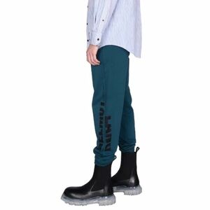 Helmut Lang Slim Logo Jogger Pant Drawstring Sweatpants Neptune Teal Small